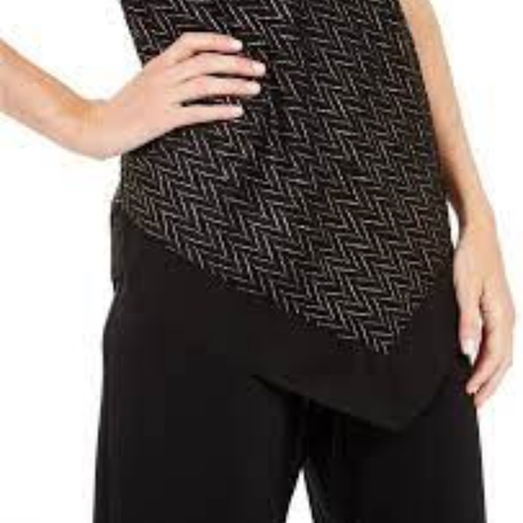 Alfani Women's Metallic Pointed-Hem Top - Picture 2 of 10